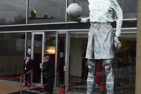 Statue of Sam Bartram - who appeared 623 times for Charlton between 1934 and 1956