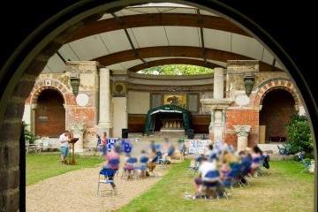 The Service (the Congregants are deliberately blurred)